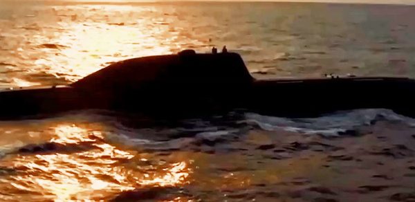 Nuke Submarine INS Chakra Peeps Out In New Navy Video