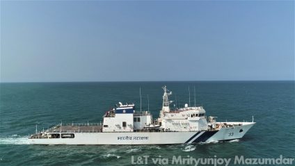 India’s 1st Private-sector Offshore Patrol Vessel Ready For Military Service