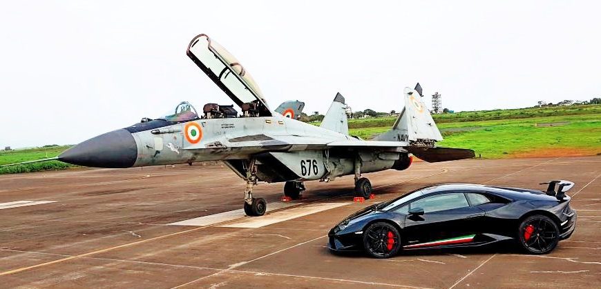 Why Is The Indian Navy Racing A MiG-29 & A Lamborghini?