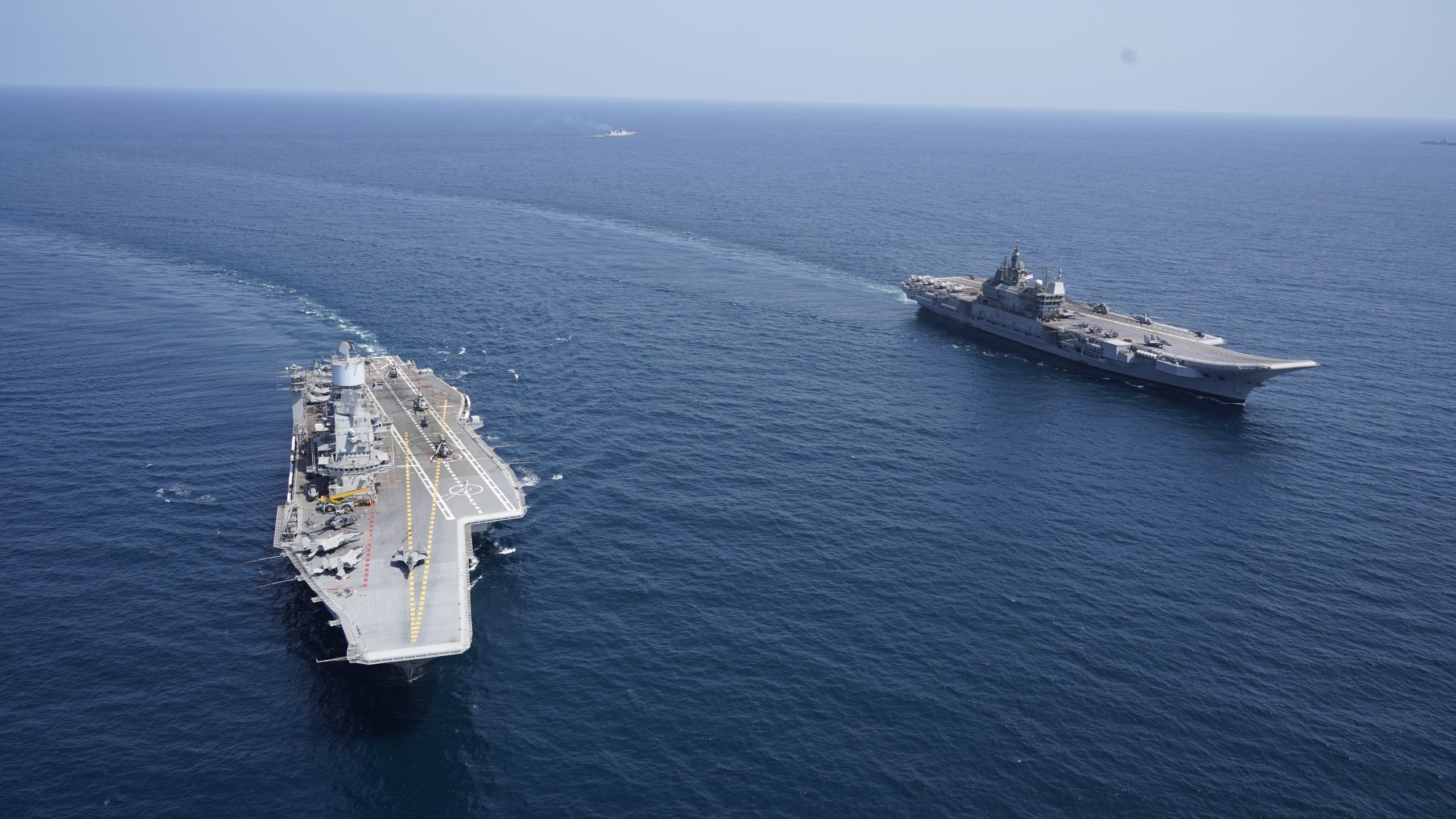 Indian Navy Flexes Twin Aircraft Carrier Groups